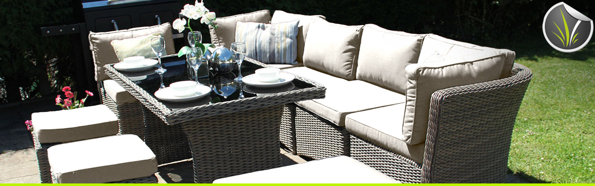 Garden Furniture Sets With 2 Cushion Covers Featuredeco - Rattan Garden Furniture Cushion Covers Uk
