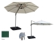 Green 3m Round Cantilever Parasol with Cross Stand - Royal Craft