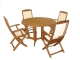 Henley 120 Table with Henley High back Folding Armchairs
