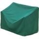 Bench Cover 155x67x64/90cm - Woven Polyethylene 145 Green