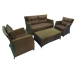 Cannes Rattan 4 pc Deluxe Lounge Suite Set - Royalcraft