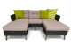 Ex-Display - London L Shape 3 Seater Sofa Set - Black
