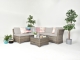 6PC High Back Modular Daybed Sofa Rattan Set - Inc. Oatmeal & Grey Cushion Covers - DECO alfresco