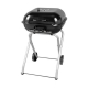 45cm Square Charcoal Grill - With Folding Legs - Black - Master Cook