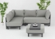 Portsmouth 3PC Corner Sofa Set - Right Hand Arrangement - Natural with Grey