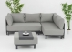 Portsmouth 3PC Corner Sofa Set - Left Hand Arrangement - Natural with Grey