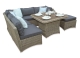 7PC High Back Modular Daybed Sofa Rattan Furniture Set - Natural DECO alfresco