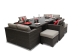 Woburn Deluxe Sofa Rattan Cube Patio Furniture Seater - Brown