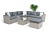 Brantwood Corner Modular Rattan Sofa Set - Whitewash Grey