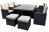 Cannes Rattan 10 Seater 190 x 125 Rectangular Cube Set with Back Rest - Royalcraft
