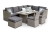 Chelsea Rattan Sofa Corner Dining Set - LH & RH Arrangement - Inc. Oatmeal & Grey Cushion Covers