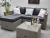 Bahamas Rattan 3 Seater Outdoor Sofa Set - 4-Seater - Platinum Grey