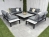 Grand Dorchester 8PC Aluminium Corner Sofa Set - Grey