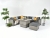 Manchester 9PC Modular Rattan Corner Sofa Daybed Set with Multi-Functional Polywood Square Table - Whitewash Grey