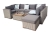 Manchester 8PC Premium Acacia Modular Garden Corner Sofa Set - Grey Whitewash