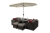 Versatility Deluxe Rattan Sofa Cube Garden Furniture Set - Mix Brown