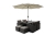 Rattan Cube Furniture Deluxe Garden Outdoor Set - Mix Brown 8 Seater