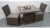 Richmond Bistro 2 Seater Rattan Furniture Set - Square - Natural Wicker