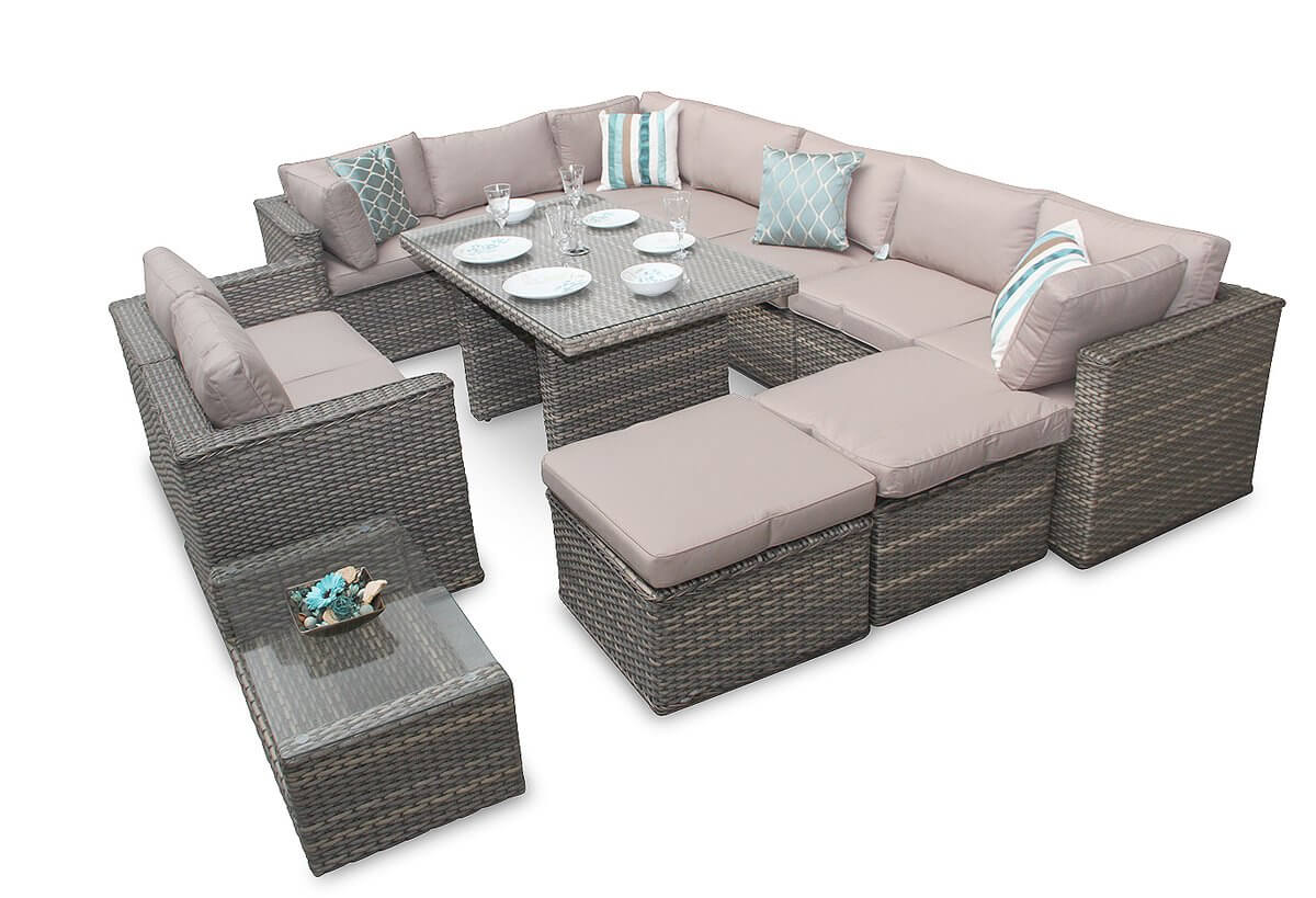 Corner Sofa Garden Furniture Manchester 7pc Natural Daybed Set within The Most Stylish  corner sofa rattan garden furniture with regard to Your property